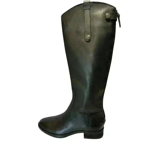 Sam Edelman Penny Boots Womens 6M Black Leather Tall Riding Equestrian Boho NIB - Picture 4 of 12
